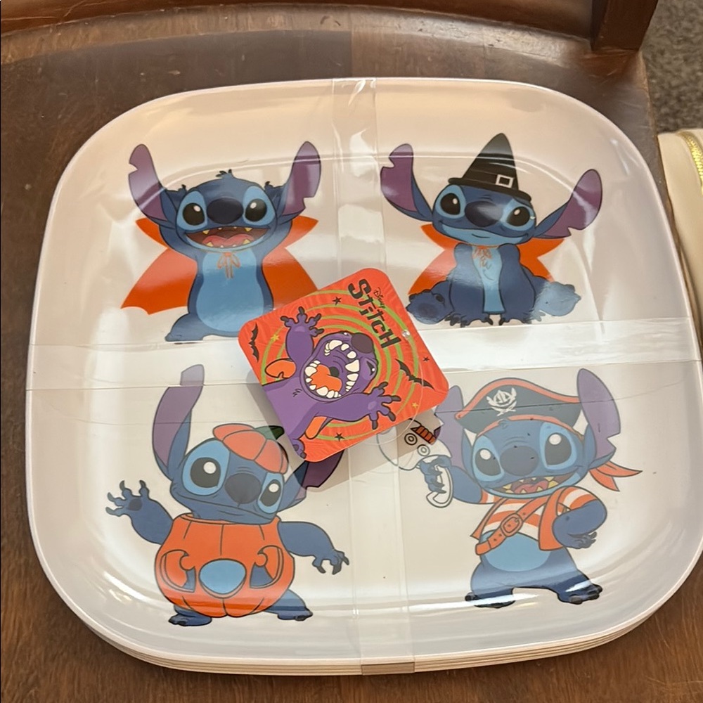 Disney Stitch Pirate and Superhero Plate